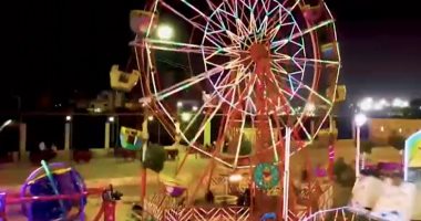  مراجيح وملاهي.. زحام بحديقة صنعاء بكفر الشيخ بـ 3 جنيهات بس تتفسح