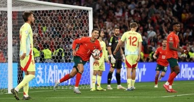 البرتغال ضد إسبانيا.. ركلات الترجيح تحسم نهائي دوري الأمم الأوروبية جانب من اللقاء