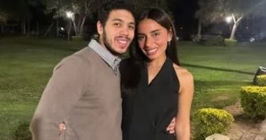 شاهد عادل حفيد الزعيم عادل إمام مع خطيبته فريدة قبل زفافهما حفيد عادل امام وخطيبته