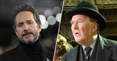 بيرتي كارفيل يقدم شخصية كورنيليوس فادج فى مسلسل Harry Potter بيرتي كارفيل وكورنيليوس فادج