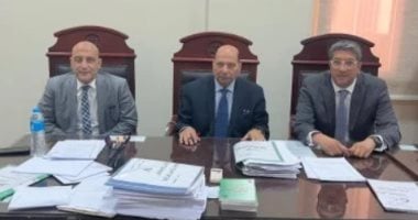 الجنايات تقضى بإعدام مدير شركة قتل زوجته لشكه فى سلوكها بمدينة نصر المستشار محمد رشدي أبو النجا وهيئة المحكمة