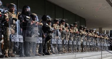 4 آلاف من الحرس الوطنى و700 من المارينز وصلوا كاليفورنيا لمواجهة المظاهرات.. صور الحرس الوطنى الأمريكى