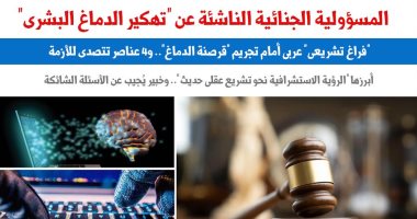 المسؤولية الجنائية الناشئة عن "تهكير الدماغ البشرى".. عن "برلمانى"
