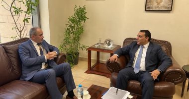 رئيس جهاز التمثيل التجارى يلتقى سفير بيلاروسيا لبحث تعزيز التعاون رئيس جهاز التمثيل التجاري يلتقى سيرجي راتشكوف
