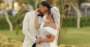 منة عدلى القيعى ويوسف حشيش فى صور جديدة من حفل زفافهما زواج منة القيعي ويوسف حشيش