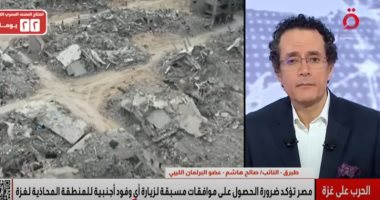 برلمانى ليبى للقاهرة الإخبارية: قافلة الصمود تهدف لإثارة الفوضى وتحاول توريط مصر وليبيا النائب الليبي صالح هاشم