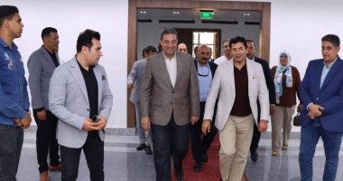  محافظ دمياط يستقبل وزير الشباب والرياضة بديوان عام المحافظة  