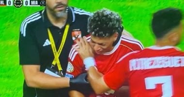 محمد يوسف يطمئن على إمام عاشور فى المستشفى بعد مباراة الأهلي وإنتر ميامي إمام عاشور