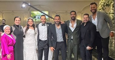 عمر هشام نجم سلة الزمالك يحتفل بزفافه فى حضور نجوم الصالات زفاف عمر هشام