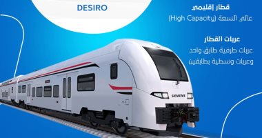بأنظمة أمان متقدمة ومواصفات فنية عالمية.. أهم المعلومات عن القطار الإقليمى القطار الكهربائي السريع الإقليمى