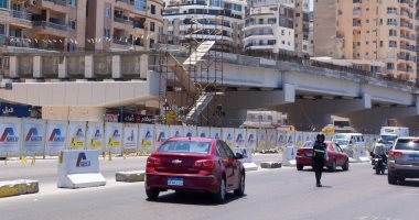 الإسكندرية تقترب من فك الاختناق المروري.. توسعة الكورنيش من المنتزه إلى السرايا اعمال كوبرى محمد نجيب