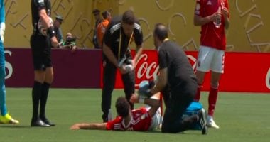 توقف اللعب في مباراة الأهلي وبالميراس لسقوط وسام أبو علي.. وعودة اللاعب الأهلي وبالميراس