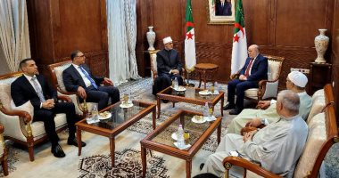 مفتى الجمهورية يلتقى وزير الشؤون الدينية الجزائرى لبحث التعاون فى مواجهة التطرف مفتي الجمهورية يلتقي وزير الشؤون الدينية الجزائري