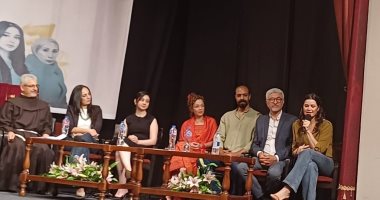 بطرس دانيال يكرم يسرا اللوزى ومحمد شاهين وصناع لام شمسية بالمركز الكاثوليكى المركز الكاثوليكى