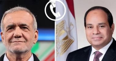 الرئيس السيسى مؤكدًا على أهمية خفض التصعيد بالمنطقة: لا حلول عسكرية للأزمة الرئيس عبد الفتاح السيسي والرئيس الإيراني "مسعود بزشكيان"