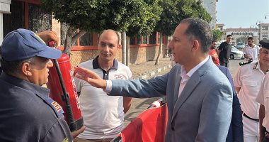 مدير أمن بورسعيد يتفقد قوات تأمين امتحانات الثانوية العامة