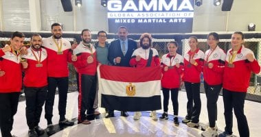 مصر تحصد 10 ميداليات فى بطولة العالم للفنون القتالية «MMA» بالبرازيل المنتخب المصري للفنون القتالية