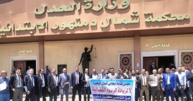 وقفات احتجاجية للمحامين بجميع المحافظات اعتراضا على زيادة الرسوم القضائية..صور نقابه المحامين