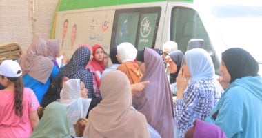 توقيع الكشف الطبي على 1500 حالة في أول أيام قافلة طبية بالغربية قافلة طبية