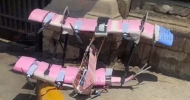 ننشر أول صورة لطائرة طلاب هندسة بعد سقوطها بمحيط جامعة القاهرة - اليوم السابع
