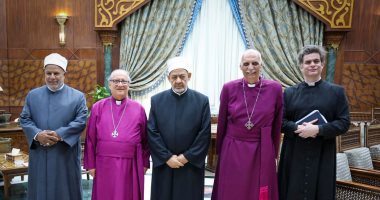 مطران الكنيسة الأسقفية يشكر شيخ الأزهر لدعمه مؤتمر رحلة تعلم بالمركز المسيحى الإسلامى زيارة المركز المسيحى الإسلامى