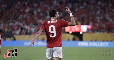 وسام أبو على يعيد التقدم للأهلى أمام بورتو 2 / 1 قبل نهاية الشوط الأول.. صور وسام أبو علي