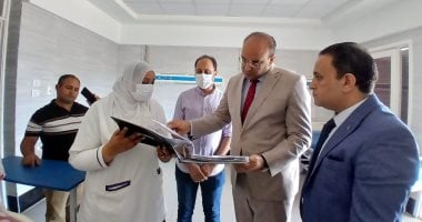 وكيل صحة الدقهلية يتفقد صدر المنصورة.. ويفتتح اليوم العلمى لوحدة الحساسية جانب من تفقد وكيل وزارة الصحة مستشفى صدر المنصورة