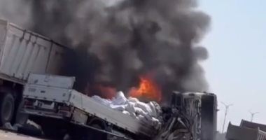 مصرع سائق وتفحم سيارة فى حادث مرورى بالكافورى غرب الإسكندرية مصرع سائق حادث مروري في الإسكندرية