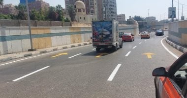 مديرية الطرق بالإسماعيلية تنتهى من معالجة تسريب المياه الجوفية بنفق جمال عبد الناصر نفق جمال عبد الناصر
