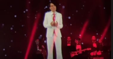 عبد الحليم حافظ كما ظهر في الحفل بمهرجان موازين
