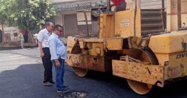 رصف ورفع كفاءة الشوارع الداخلية بكفر صقر فى الشرقية رصف ورفع كفاءة الشوارع الداخلية بكفر صقر