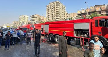 المعاينة: حريق النزهة التهم منتجات ومستلزمات منزلية دون إصابات.. صور حريق النزهة