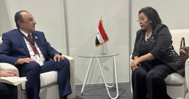وزير قطاع الأعمال العام يجتمع مع الرئيسة التنفيذية لوكالة تنمية الاتحاد الأفريقي وزير قطاع الأعمال خلال اللقاء