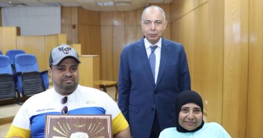 محافظ المنيا يكرم الأبطال الرياضيين الحاصلين على بطولات عالمية وعربية وأفريقية