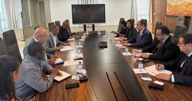 وزير قطاع الأعمال العام يلتقى وزيرى النقل والبترول الأنجوليين فى لواندا جانب من الاجتماع