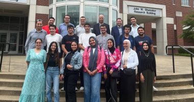 21 طالبا مصريا فى برنامج التدريب البحثى الصيفى بجامعة لويفيل الأمريكية 21 طالبا فى المشروع البحثى الصيفى