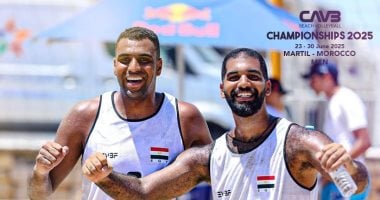 فوز رجال الطائرة الشاطئية على النيجر في بطولة أفريقيا منتخب رجال الكرة الطائرة الشاطئية