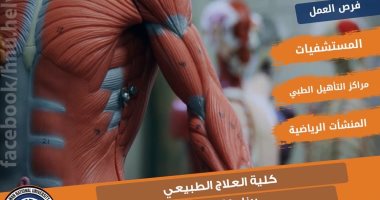 جامعة حلوان الأهلية تعلن تفاصيل الدراسة كلية العلاج الطبيعى ومجالات العمل تفاصيل الدراسة بكلية العلاج الطبيعي