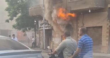 تحريات المباحث لكشف ملابسات حريق مخزن أخشاب بمنطقة الزيتون حريق الزيتون