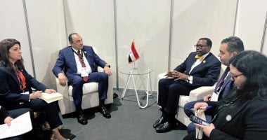 وزير قطاع الأعمال يلتقي رئيس مجموعة البنك الأفريقي للتنمية على هامش قمة لوندا خلال اللقاء