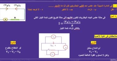 أقوى الأسئلة الاسترشادية فى الفيزياء لطلاب الثانوية العامة.. حلها واختبر مذاكرتك أقوى الأسئلة الاسترشادية فى الفيزياء لطلاب الثانوية العامة