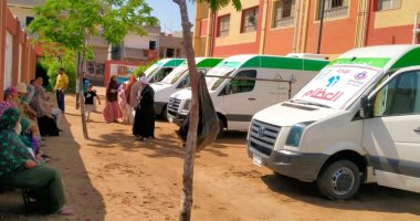 صحة دمياط تقدم الخدمة الطبية لـ1112 مواطنًا فى قافلة طبية بعزبة جابر القافلة الطبية