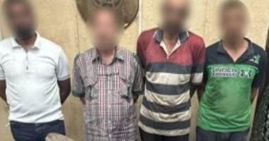 الداخلية تضبط 4 أشخاص لتنقيبهم عن الآثار فى القاهرة المتهمون بالواقعة
