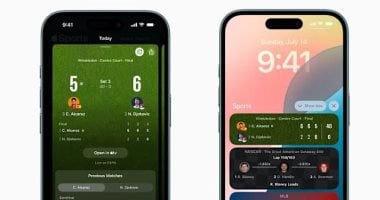تطبيق Apple Sports يضيف تتبع نقاط التنس مباشرة مع انطلاق ويمبلدون Apple Sports - أرشيفية