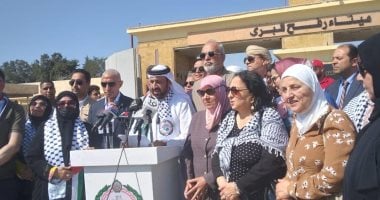 رئيس البرلمان العربي من معبر رفح: زيارتنا صرخة ضمير ورسالة إلى العالم الحر رئيس البرلمان العربي من معبر رفح