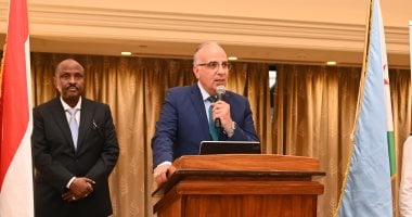 وزير الرى يشارك فى الاحتفال بالذكرى الثامنة والأربعين لاستقلال جيبوتى كلمة وزير الرى