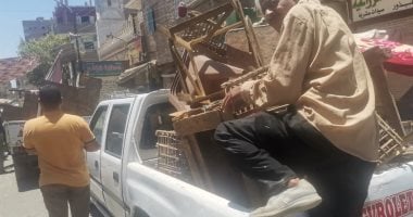تحرير 84 محضرا متنوعا خلال حملة لرفع الإشغالات بمركز طهطا فى سوهاج حملة مكبرة لرفع الإشغالات
