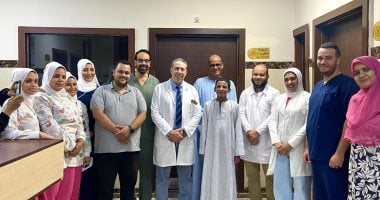 إنقاذ طفل يعانى من حالة متلازمة تحلل البشرة السميّ النادرة بمستشفى حورس في الأقصر إنقاذ طفل من حالة تحلل البشرة السميّ النادرة بمستشفى حورس في الأقصر