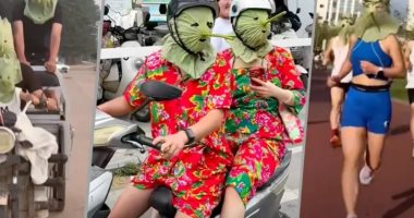 الصن بلوك غالى.. صينيون يصنعون أقنعة واقية من الشمس بأوراق اللوتس.. صور