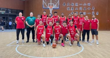 منتخب مصر الأولمبي يفوز على نجوم تشوجي فى البطولة الدولية للسلة منتخب السلة الاولمبي
